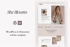 SheBlooms | WordPress, Elementor pro