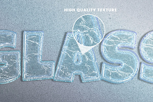 Transparent Glass Text Effect