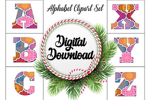 Alphabet Clipart Design Bundle V6