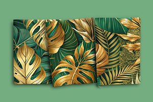 Luxurious Leaves Seamless Patterns