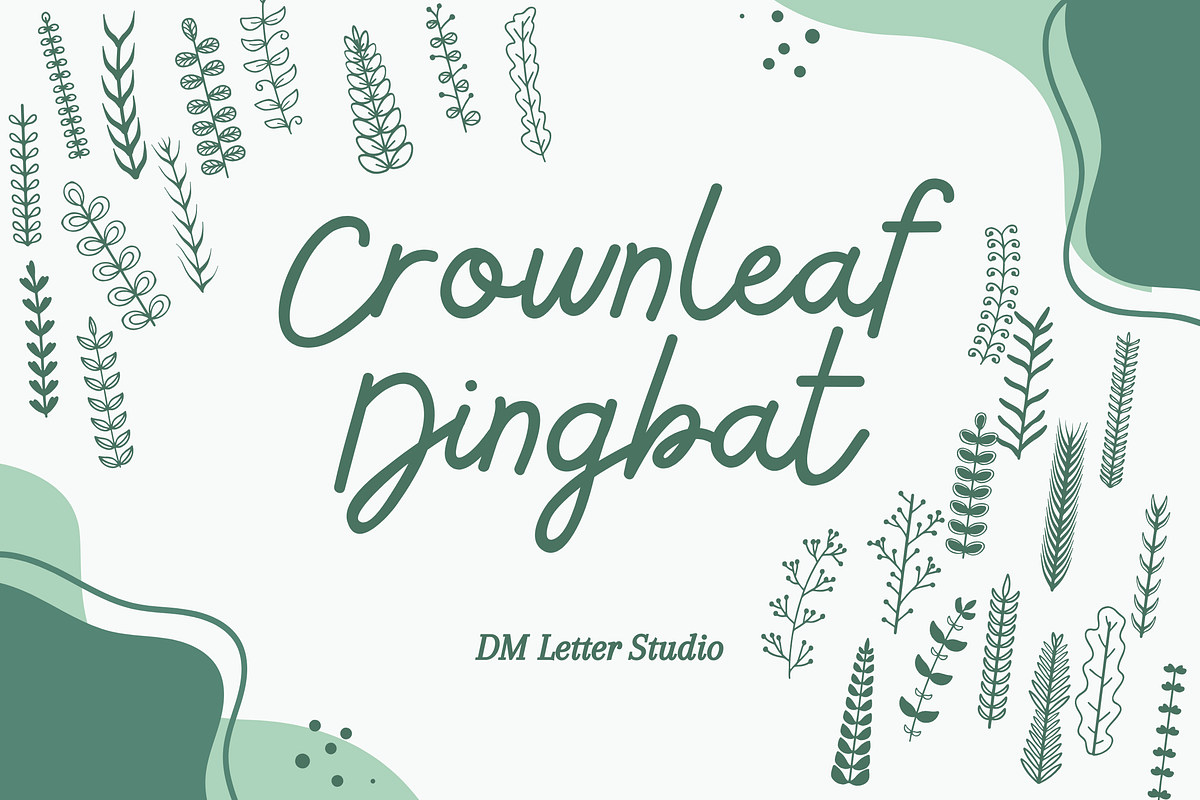 Crownleaf Dingbat, a Symbol Font by Dm Studio (Photo 2 of 7)