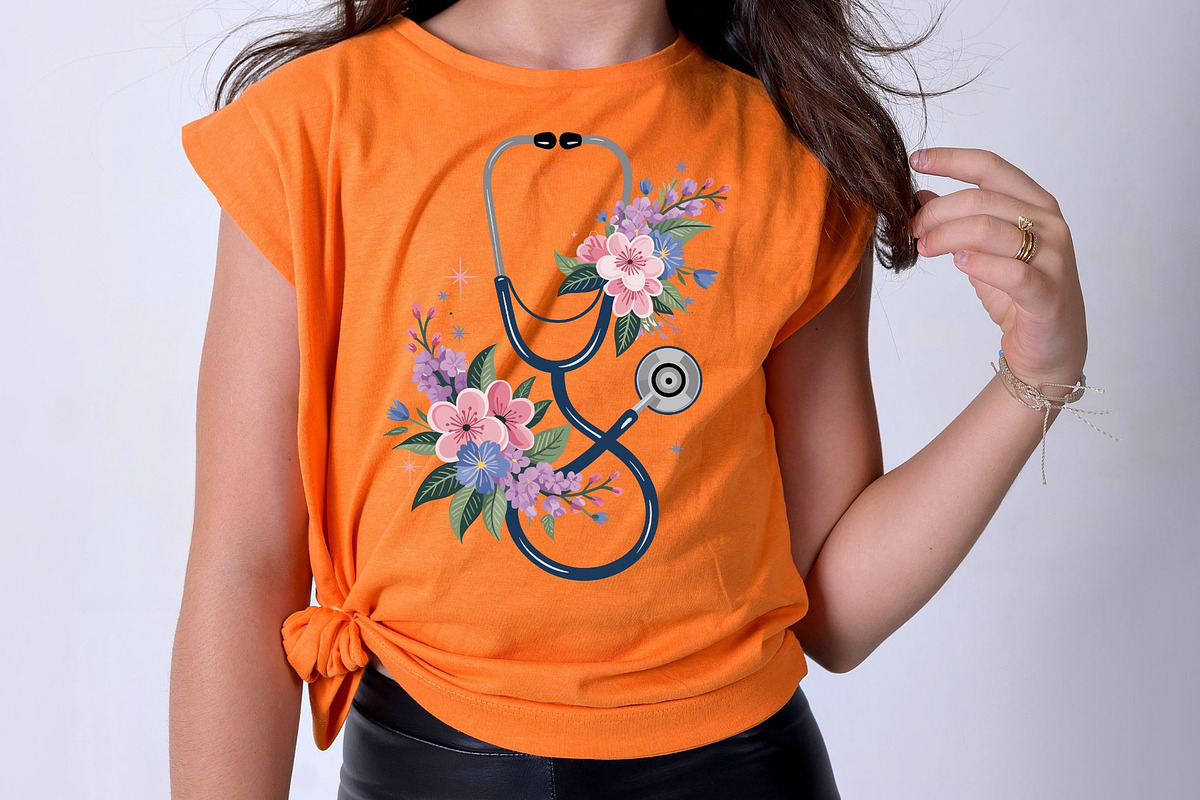 Floral Stethoscope PNG – Medical, an Illustration by iloveTemplate (Photo 5 of 5)