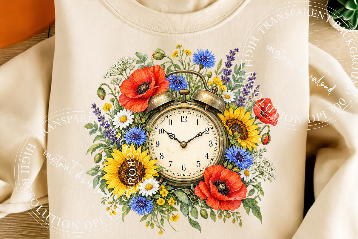 Vintage Floral PNG Bundle, a Work Illustration by SinaCreation (Photo 5 of 6)