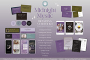 Midnight Mystic Branding Starter Kit, a Social Media Template by Hell Yeah Designs (Thumbnail 1 of 15)