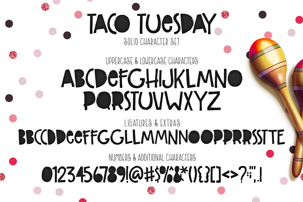 Taco Tuesday Typeface preview 4