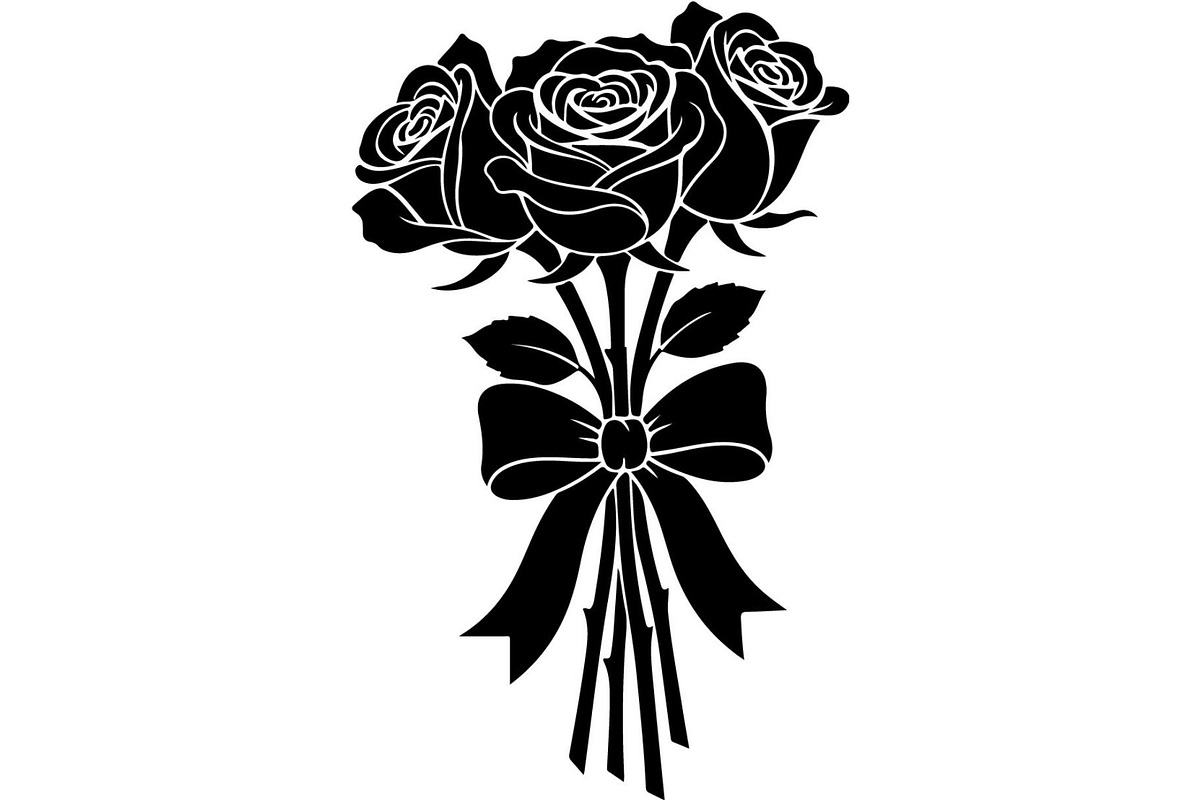 Floral Bouquet Silhouette, an Object Graphic by Creativeshirt (Photo 7 of 20)