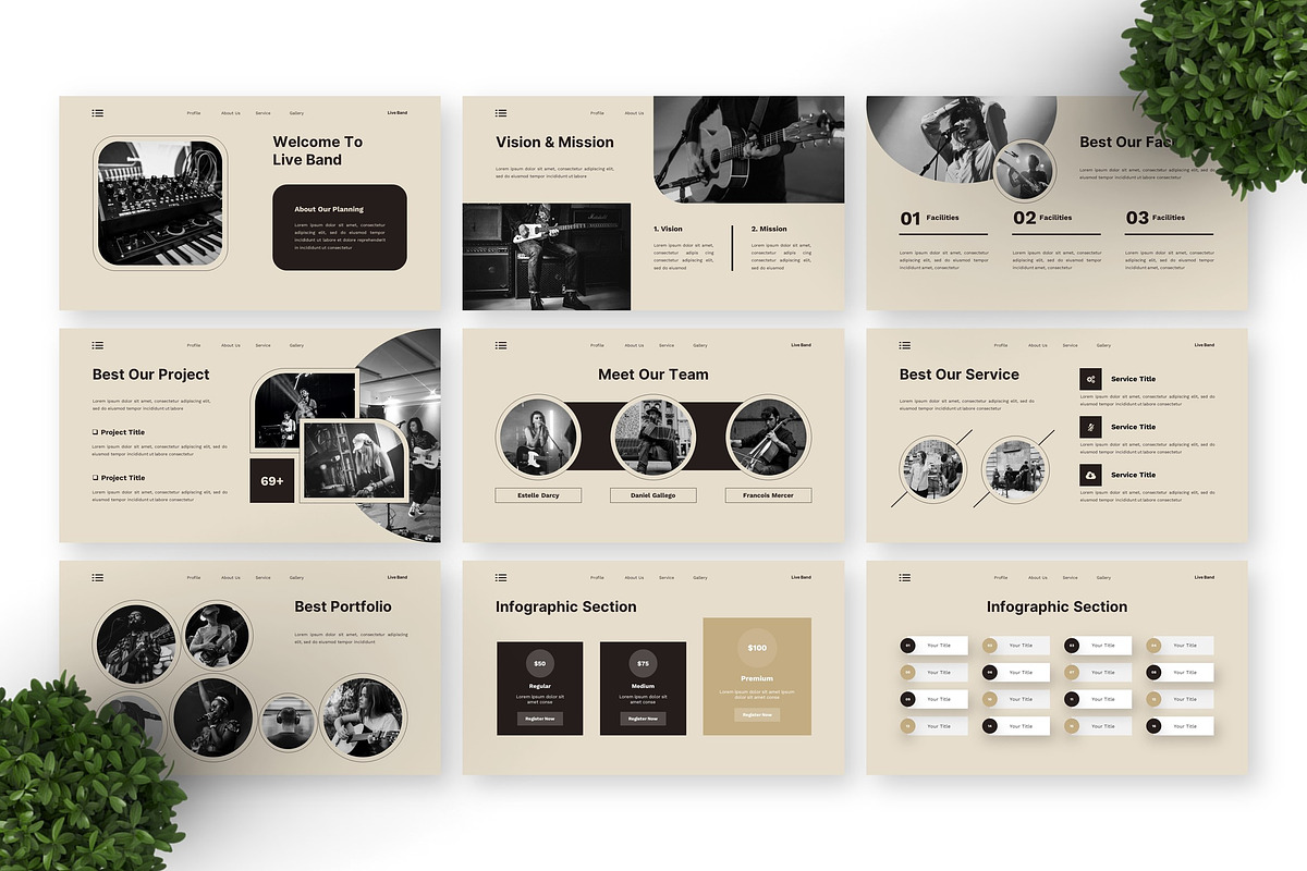 Live band - Music Powerpoint preview 6