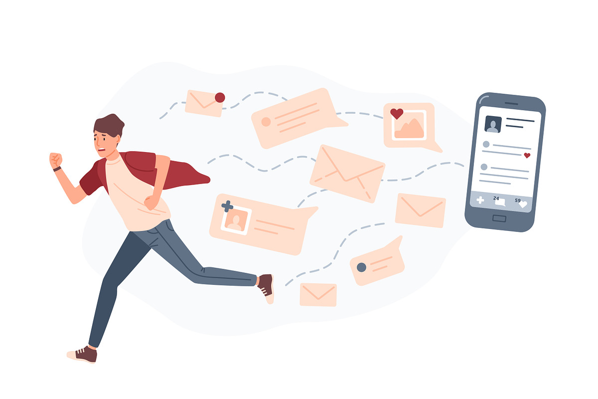 Notification overload, a Person Illustration by Good Studio (Photo 1 of 3)