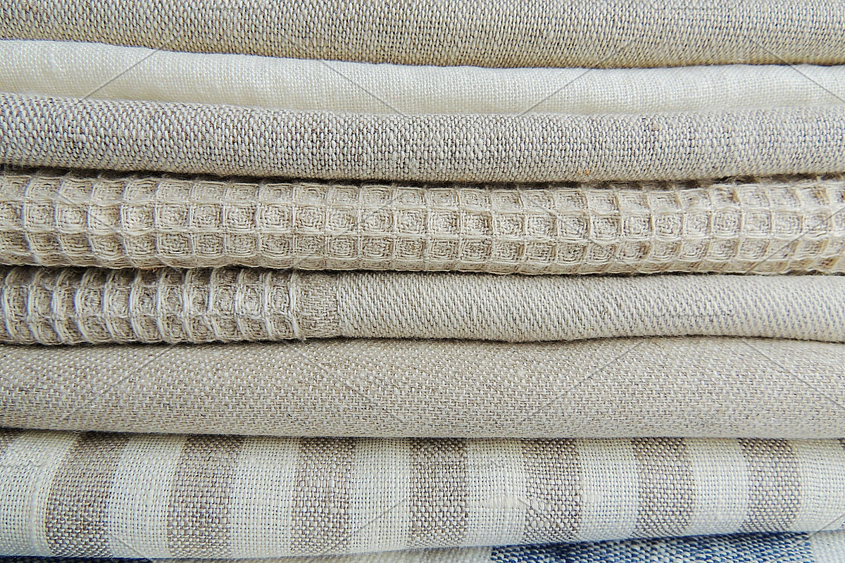 Natural linen fabric bundle., an Abstract Photo by OksanaAn (Photo 16 of 20)