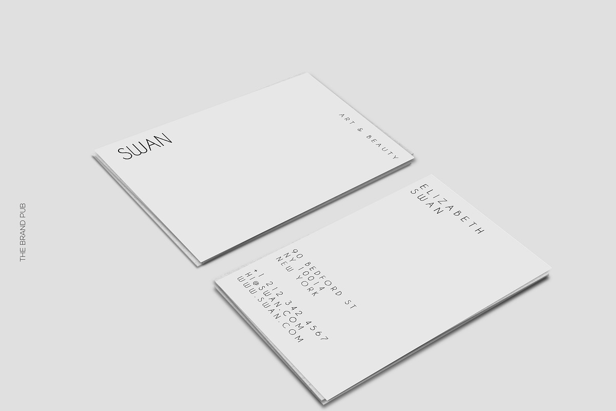Feminine Business Cards Template, a Business Card Template by The Brand Pub (Photo 2 of 3)