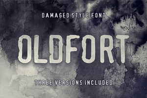 Old Fort Damaged Style Display Font