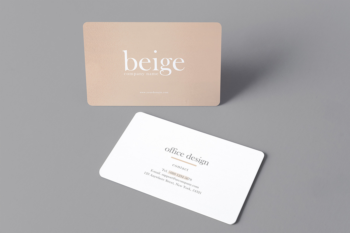 Rounded Business Card Mockup, a Print Template by Graphicnugget (Photo 3 of 9)