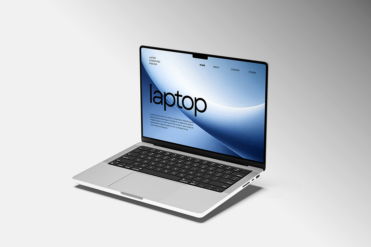 High Quality Laptop Mockup, a Mac Mockup by seramoe (Photo 2 of 5)