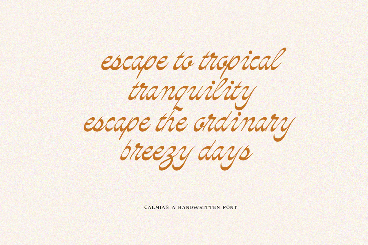 Calmias, a Handwritten Font by Typeskets (Photo 5 of 9)