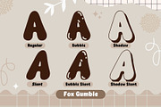 Fox Gumble : 6 Font Style, a Handwritten Font by Fox7 By Rattana (Thumbnail 2 of 14)