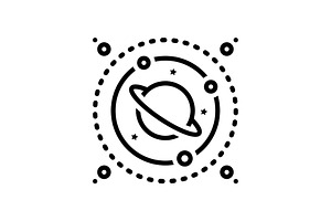 Space Planet Icon