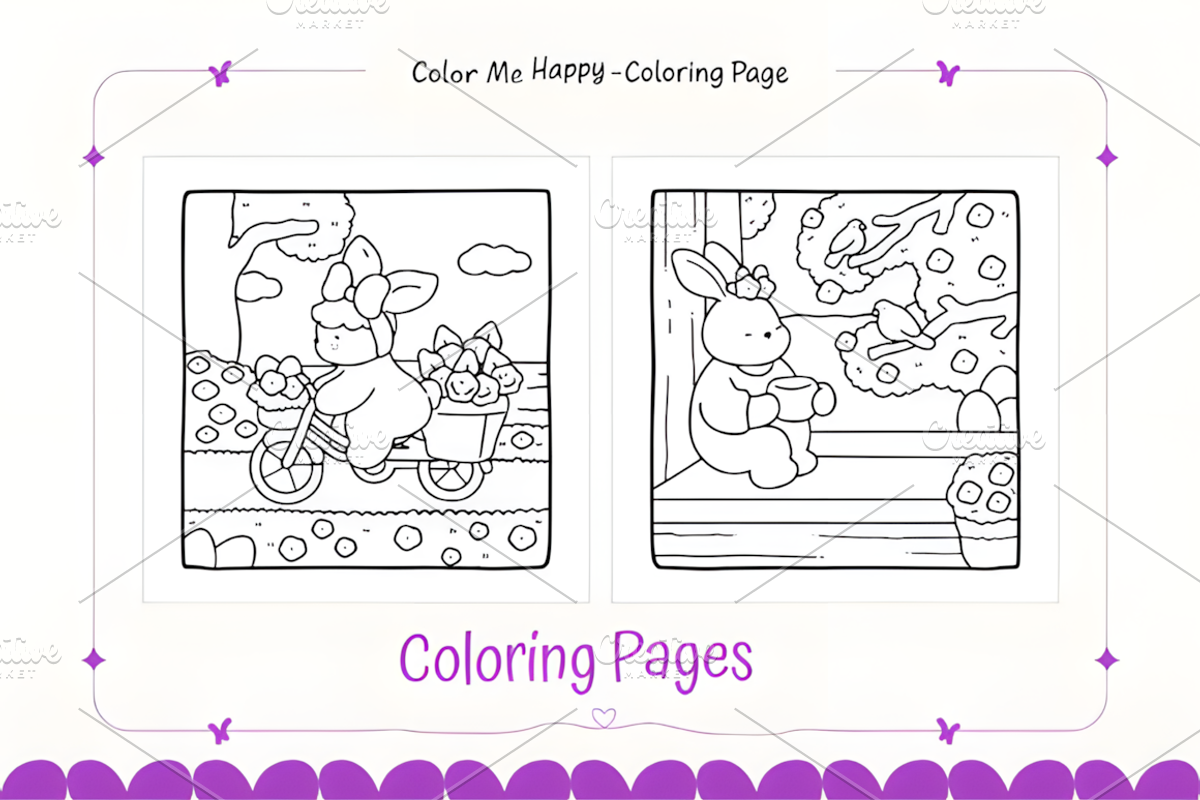 Easter Fun Coloring Book, a Seasonal Illustration by Ink Gallery (Photo 2 of 3)