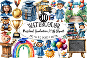 Preschool Graduation PNG Clipart, an Illustration by Designking (Thumbnail 1 of 5)