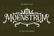Moenstrum - Victorian Font, a Blackletter Font by Flawless And Co (Thumbnail 1 of 10)