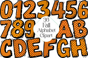 Fall Alphabet Sublimation Clipart, an Illustration by DreamPrint404 (Thumbnail 1 of 4)