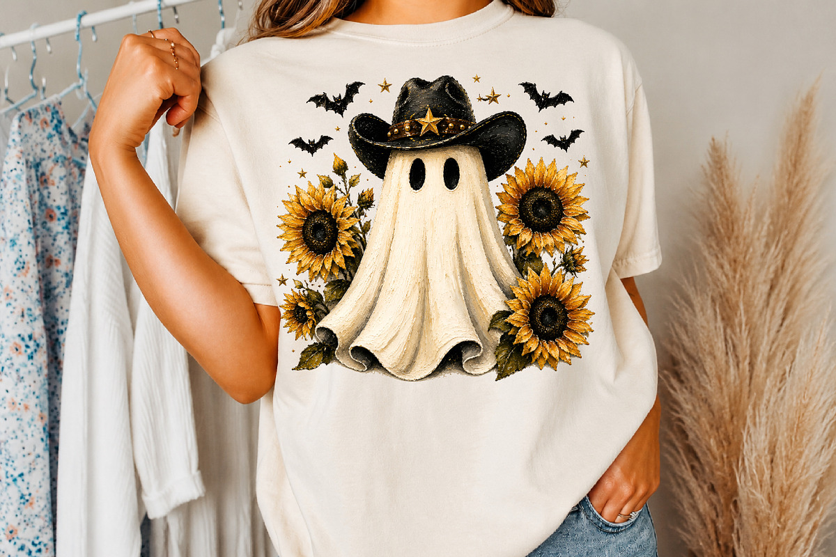 Cow Print Ghost Png,Halloween PNG, a Seasonal Illustration by Libby Wishes (Photo 3 of 3)