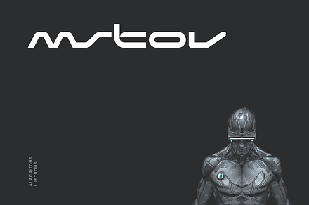Mstov Futuristic Tech Font, a Font by baqoos