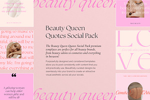 Beauty Queen Quotes Social Templates