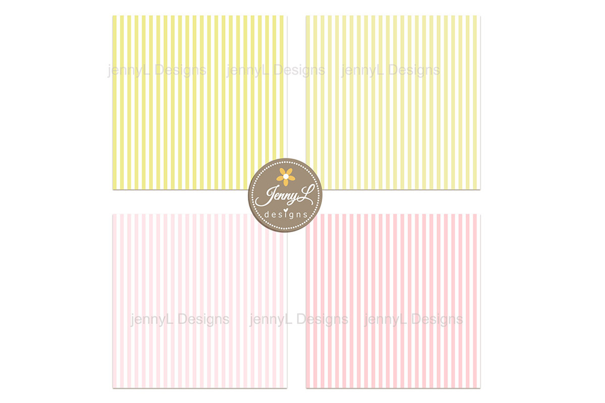 Pastel Stripes Digital Papers, a Pattern Graphic by JennyL Designs (Photo 2 of 6)