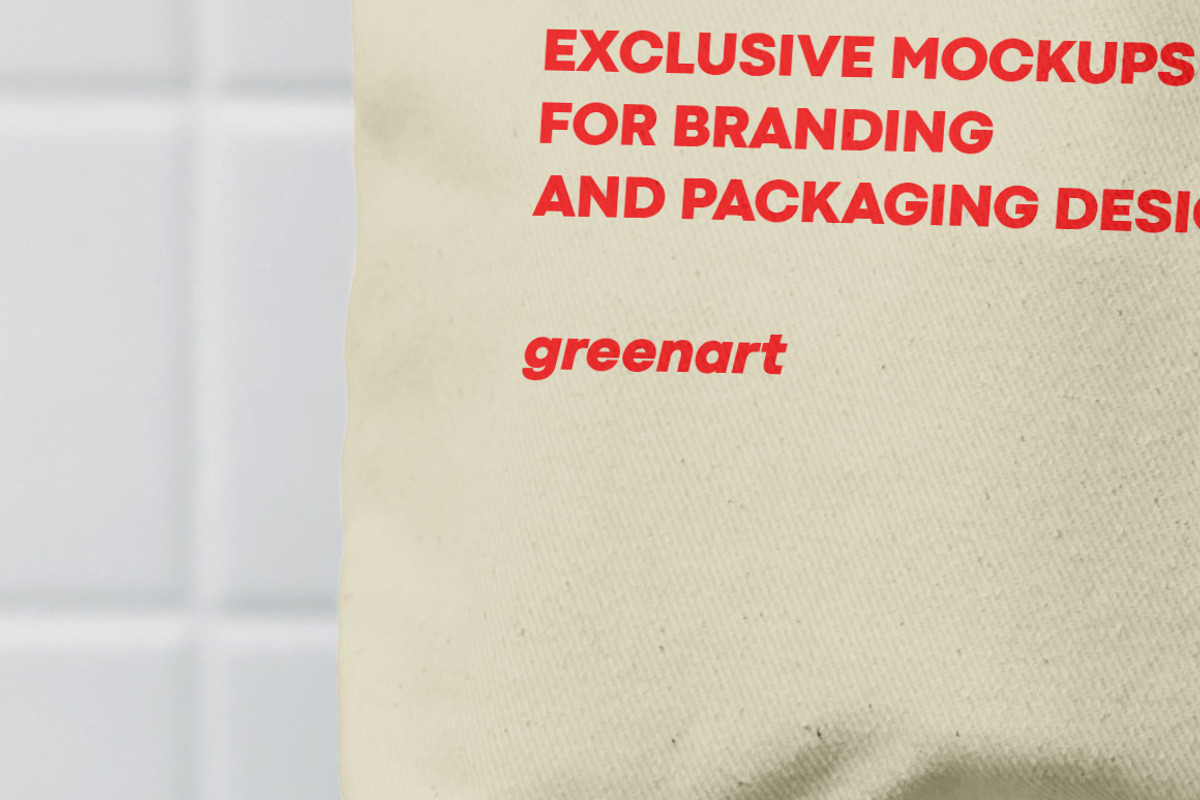 Cotton Shopping Bags Mockup, a Packaging Mockup by Green Art (Photo 6 of 6)