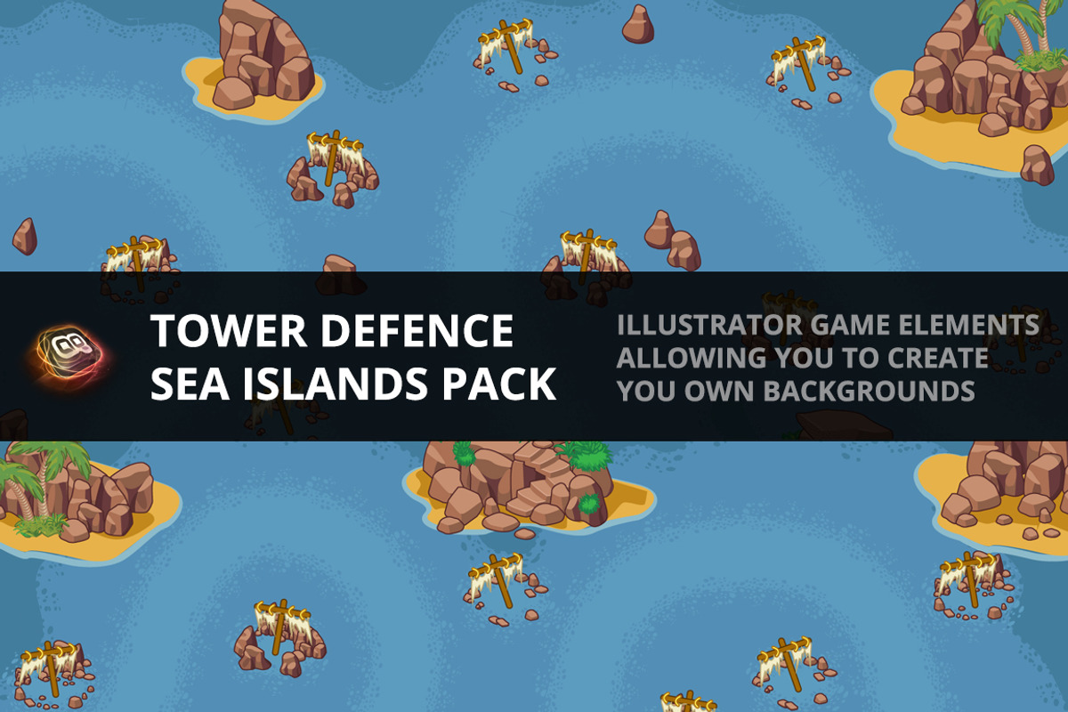 Tower Defence - Sea Island Pack 1, an Illustration by quicky (Photo 1 of 3)