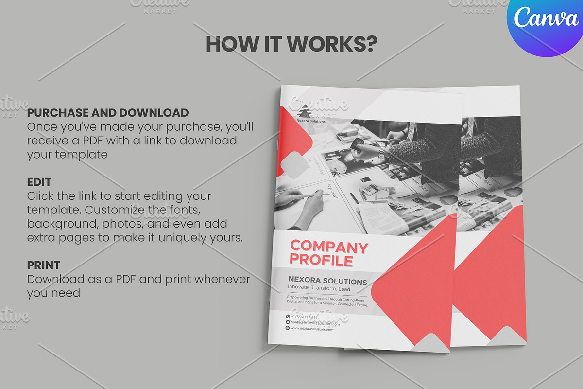 Professional Company Profile, a Brochure Template by Oshin Design (Photo 6 of 6)