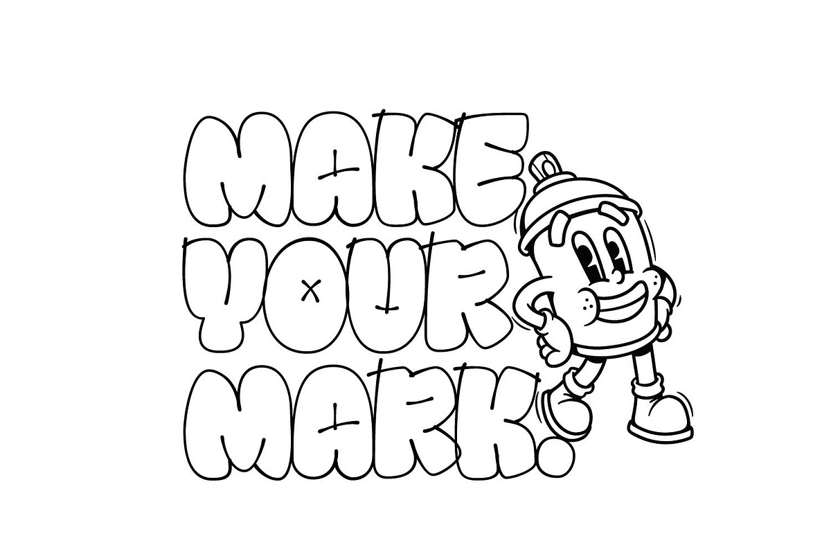 Shofly - Throw up Graffiti, a Blackletter Font by Ridha-38.lineart (Photo 4 of 10)