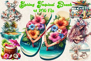 Spring Tropical Beach Sublimation, an Illustration by Wow Magic (Thumbnail 1 of 2)