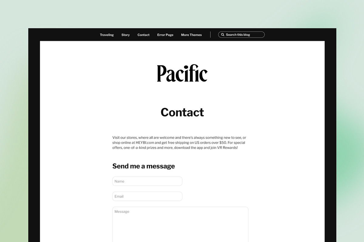 Pacific: Big bold photo-blog theme, a Templates & Theme by Heybi (Photo 3 of 6)