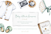 Watercolor Baby Eco Collection, a Decorative Illustration by S_ARTLOVE (Thumbnail 3 of 9)