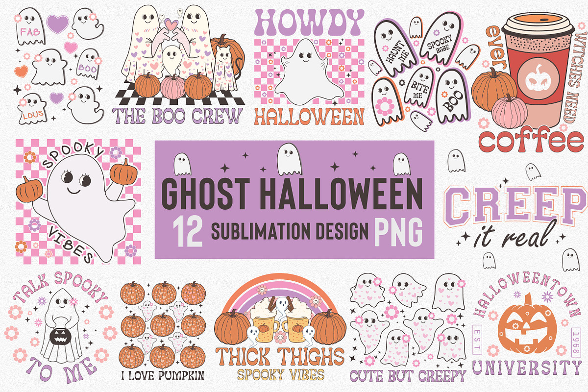 Halloween PNG Sublimation BIG Bundle, a Work Illustration by CreationArt (Photo 9 of 10)