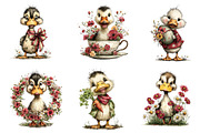 Whimsical Easter Duck Clipart, an Illustration by Dream Creation (Thumbnail 5 of 7)