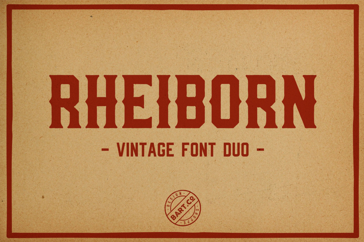 Rheiborn Font Duo + Free Font