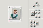 Instagram Post Mockup Set, a Print Template by Difa Design (Thumbnail 1 of 6)