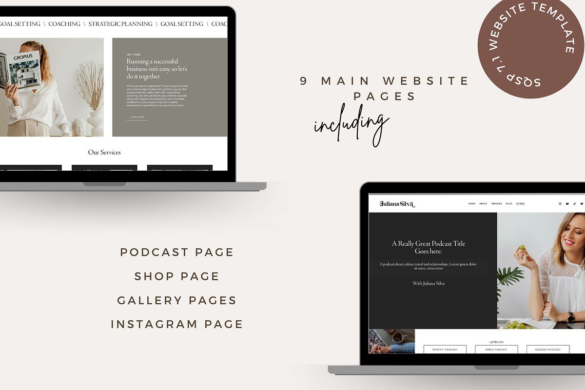Squarespace 7.1 Template Juliana, a Websites & App Template by thrivedigitally (Photo 3 of 10)