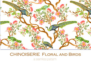 Chinoiserie Floral And Birds