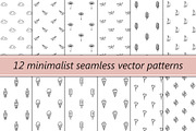 Minimalist vector seamless patterns, a Pattern Graphic by InkySplash (Thumbnail 1 of 5)