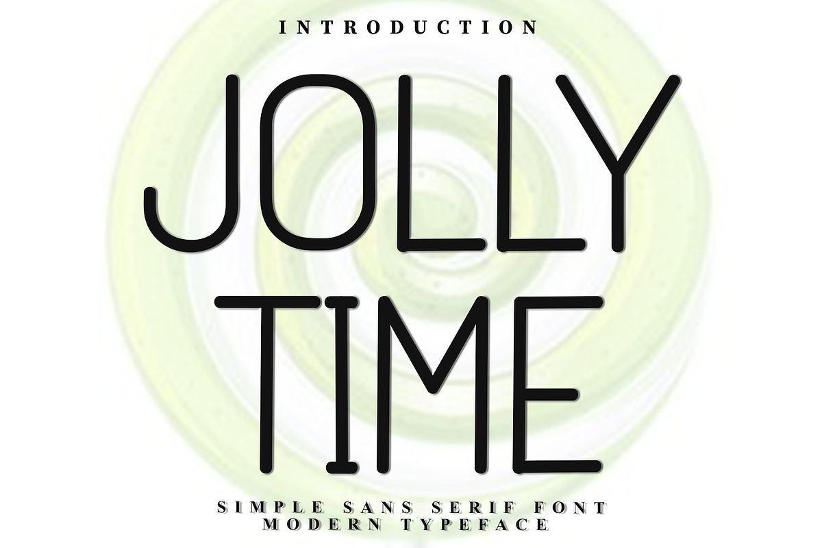 Jolly Time, a Sans Serif Font by InermediaSTUDIO (Photo 1 of 8)
