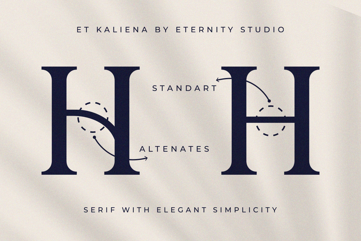ET Kaliena - Serif Elegant Simplicit, a Serif Font by Eternity Studio (Photo 2 of 12)