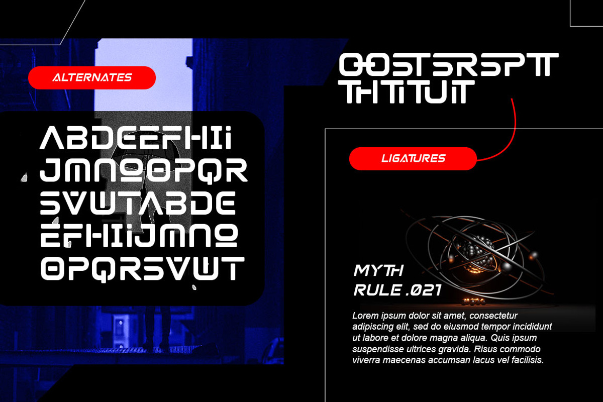Astromax - A Futuristic Typeface, a Sans Serif Font by Meizzaluna Design (Photo 6 of 10)