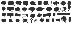Speech Bubble Icon Set