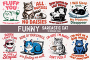 Funny Sarcastic Cat PNG, an Illustration by CreationArt (Thumbnail 1 of 3)