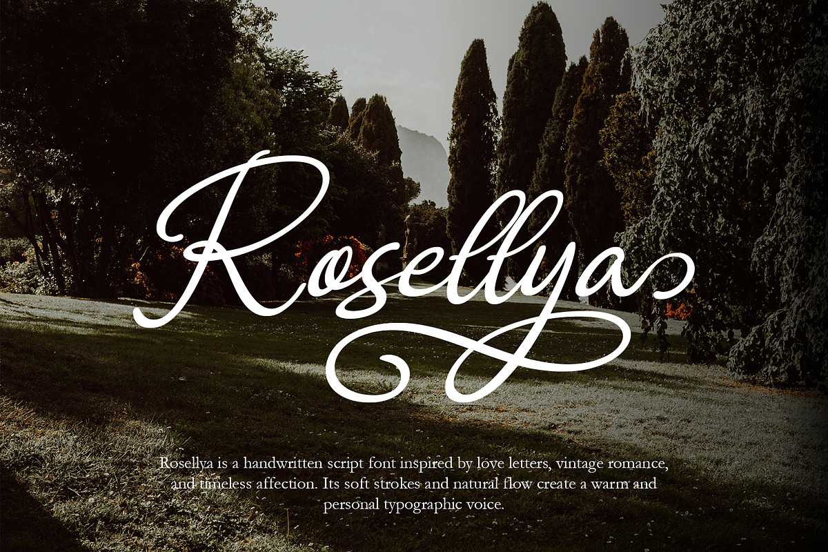 Rosellya - Handwritten Script, a Script Font by Inviline.co (Photo 2 of 10)