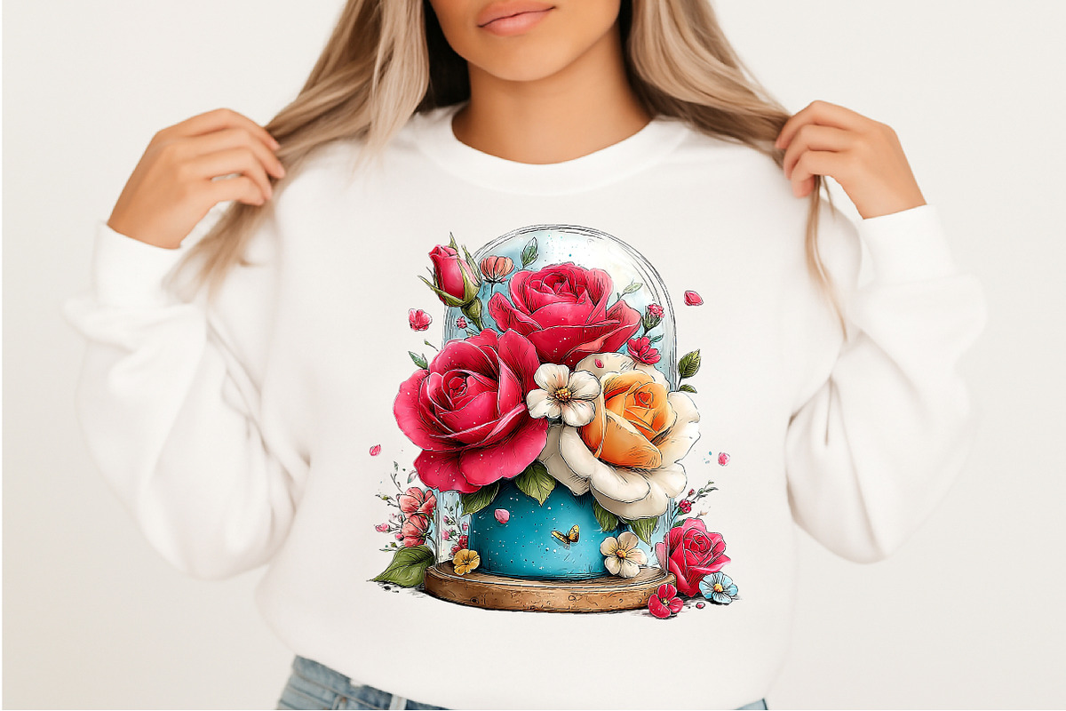 Romantic Roses Valentine's Day Png, an Illustration by Craft Nest (Photo 7 of 11)