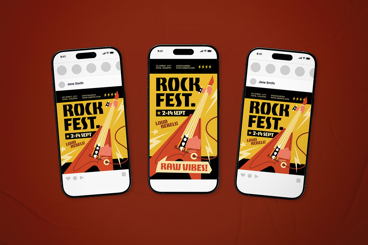 Rock Festival Event Flyer Set, a Flyer Template by The Good Store (Photo 2 of 2)